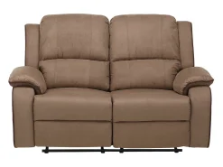 Sofá de 3+2 lugares relax em microfibra Taupe - HERNANI