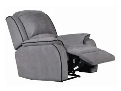 Sofá de 3+1 lugares relax em microfibra Cinzento - HERNANI