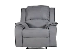 Sofá de 3+1 lugares relax em microfibra Cinzento - HERNANI