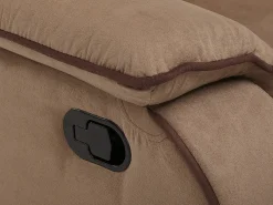 Sofá de 3+1 lugares relax em microfibra Taupe - HERNANI