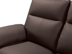 Sofá de 3+2 lugares relax em pele de búfalo Castanho - PAKITA