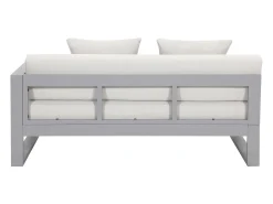 Sofá de canto modular de jardim em alumínio - Taupe - MOLOKAI de MYLIA