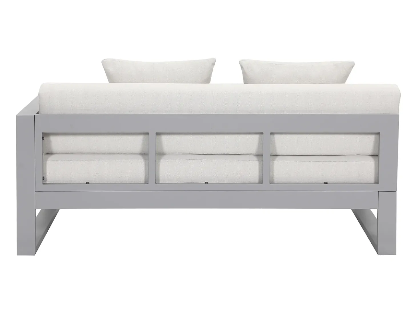 Sofá de canto modular de jardim em alumínio - Taupe - MOLOKAI de MYLIA