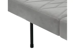 Sofá Relaxante Cinza - Sofá com Pernas e Braços em Madeira - Adequado para Sala de Estar e Quarto