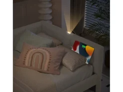 Sofá-cama 90×200 cm - com cama ninho - com porta USB + Type-C - branco (sem colchão)