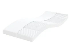 Sofá-cama com gavetão e colchões 90x200 cm artificial branco
