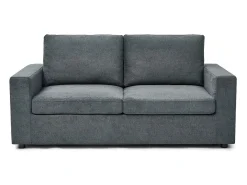 Sofá-cama convertível "Elena" Express em tecido - 3 lugares - Área para dormir de 140 cm - Cinza