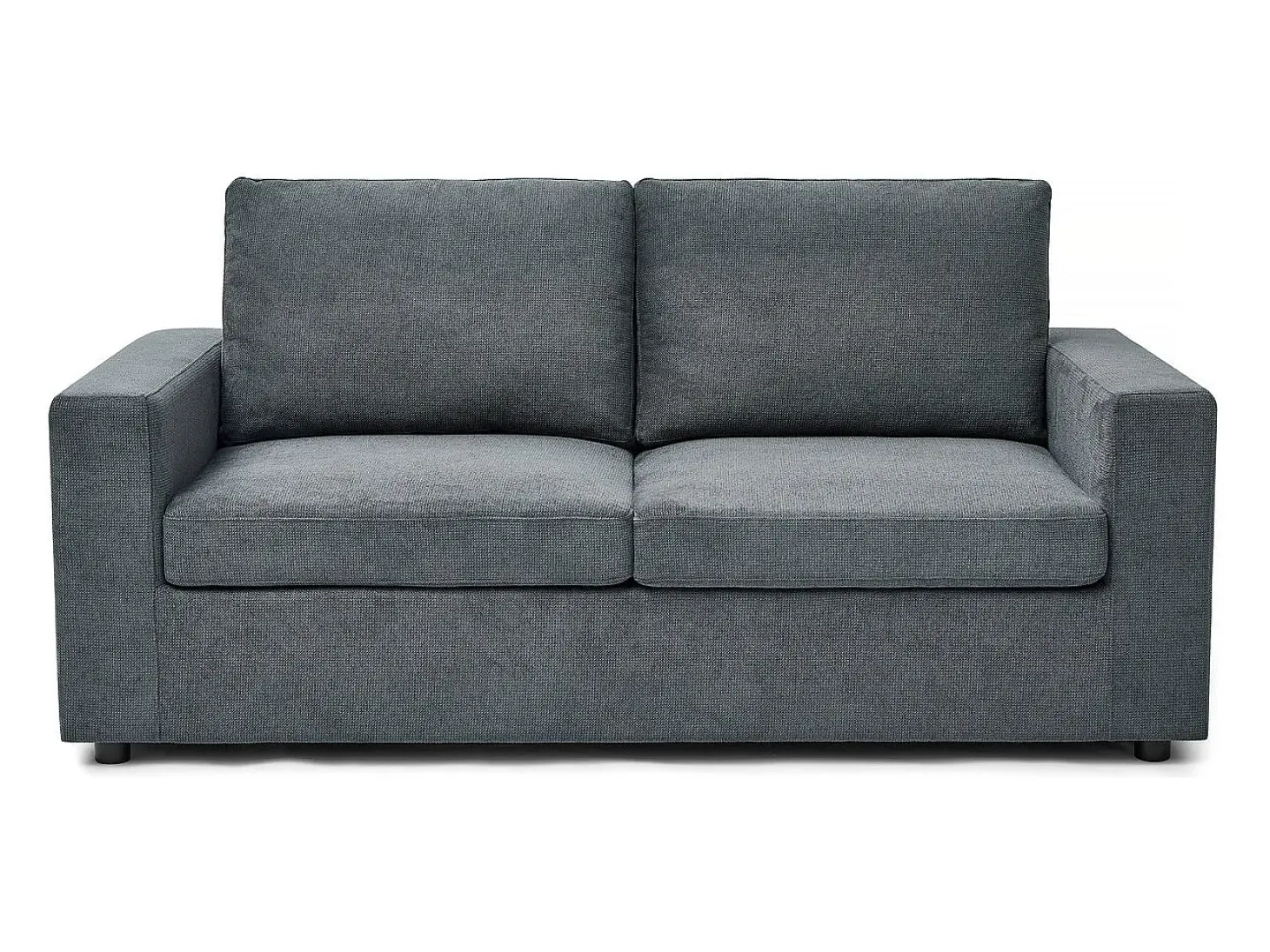 Sofá-cama convertível "Elena" Express em tecido - 3 lugares - Área para dormir de 140 cm - Cinza