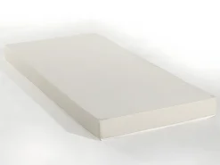 Sofá-cama dobrável de 2 x 90 x 190 cm em veludo cinza claro + colchão MATHILDE