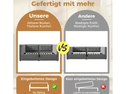 Sofá-cama estofado - 90 x 200 cm - com armazenamento hidráulico + USB e Tipo C - veludo - cinza