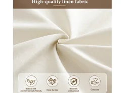 Sofá-cama estofado infantil - 90/180 x 200 cm - com 2 gavetas + porta USB - linho - bege