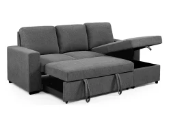 Sofá-cama Luke Chaise Longue 234cm Bege