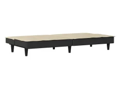 Sofá-cama tecido creme