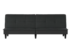 Sofá-cama tecido preto