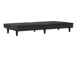 Sofá-cama tecido preto
