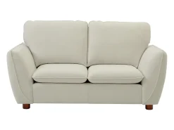 Sofás de 3 lugares e 2 lugares em tecido de cor branco creme MENARDIA