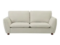 Sofás de 3 lugares e 2 lugares em tecido de cor branco creme MENARDIA
