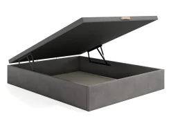 Sommier baú 140 x 190 cm - Tecido cinza - CENOVAS da YSMÉE