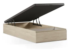 Sommier com arrumação e gaveta 90x200 cm natural claro - HESTIA de YSMÉE
