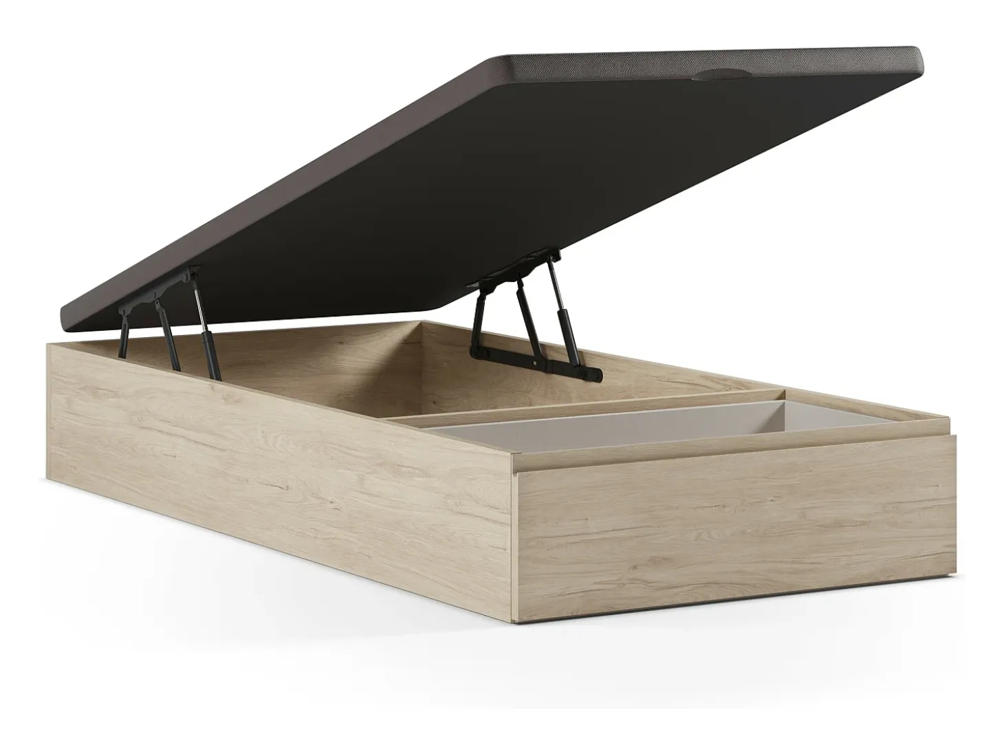 Sommier com arrumação e gaveta 90x200 cm natural claro - HESTIA de YSMÉE