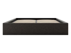 Sommier com arrumação em tecido 140x190 cm cinza antracite - PONTOS de YSMÉE