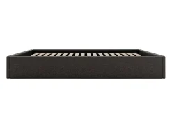 Sommier com arrumação em tecido 140x190 cm cinza antracite - PONTOS de YSMÉE