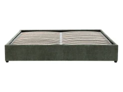 Sommier com compartimento 180 x 200 cm tamanho king em tecido texturizado Verde - FIRMEO de YSMÉE