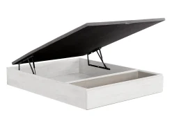 Sommier com espaço de arrumação e gaveta 140x190 cm branco - HESTIA de YSMÉE