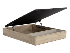 Sommier com espaço de arrumação e gaveta 160x200 cm natural claro - HESTIA de YSMÉE