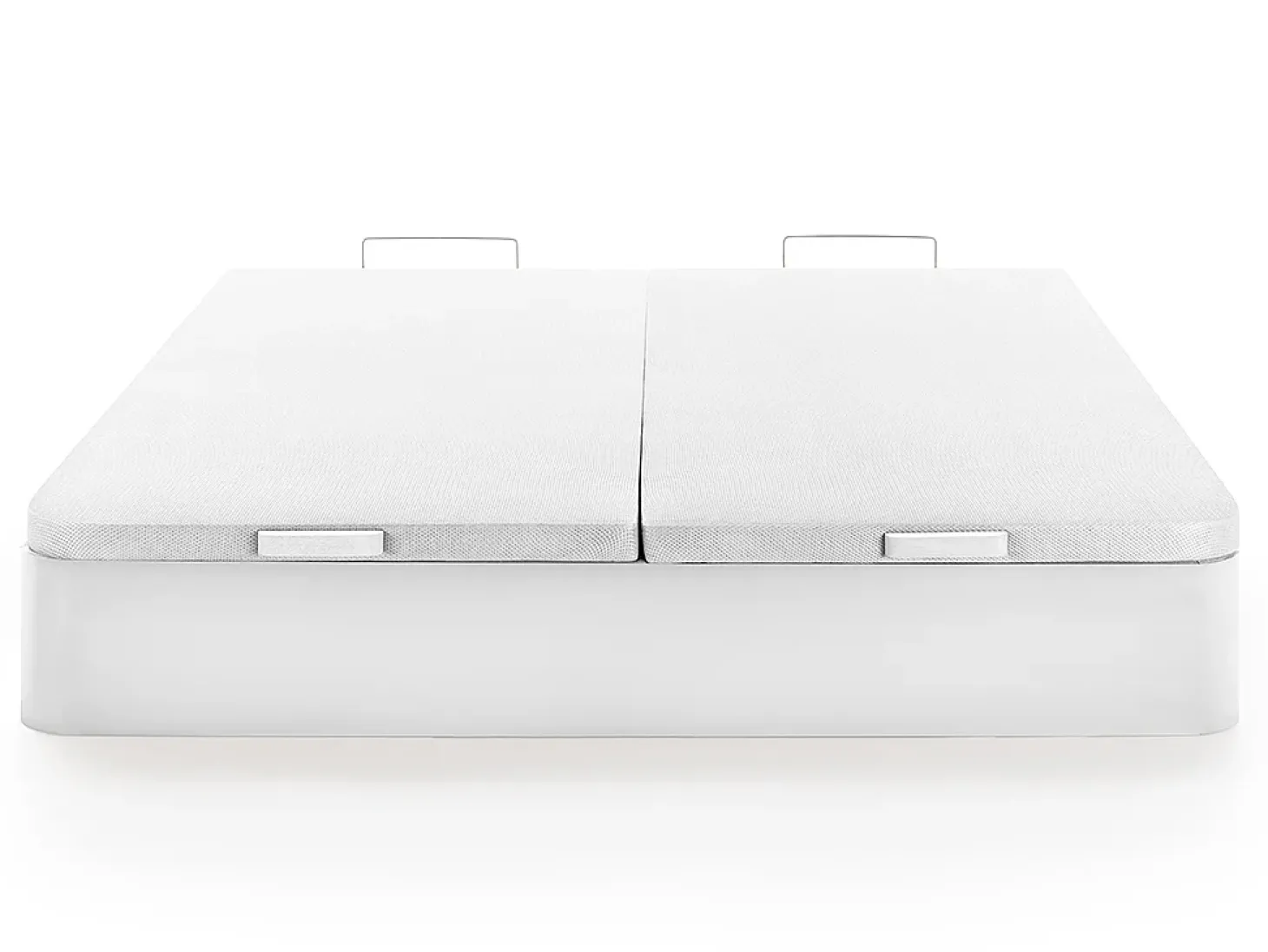 Sommier com espaço de arrumação HESTIA YSMÉE - Branco mate - 180 x 200 cm