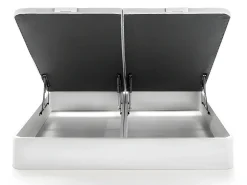 Sommier com espaço de arrumação HESTIA YSMÉE - Branco mate - 180 x 200 cm