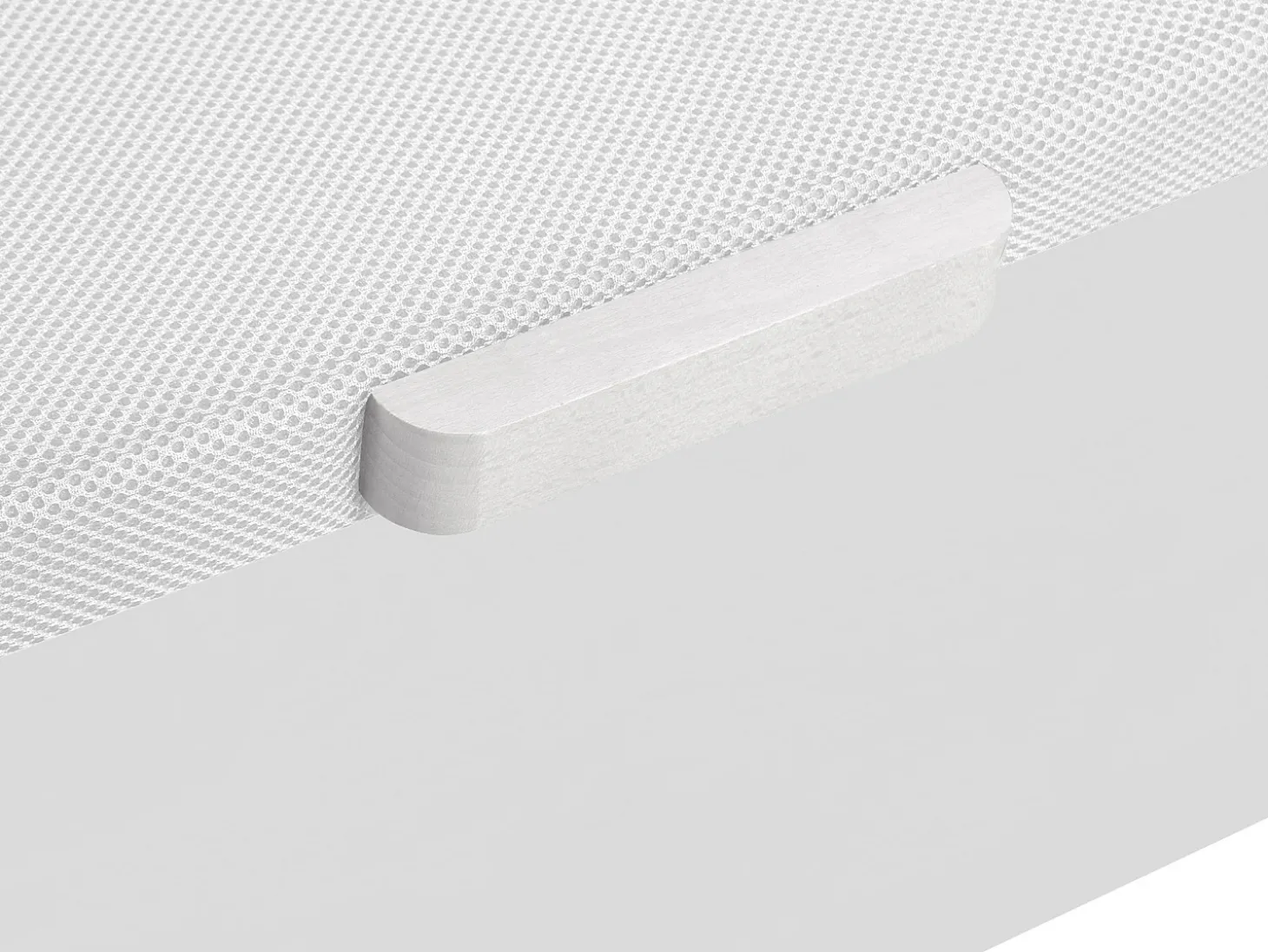 Sommier com espaço de arrumação HESTIA YSMÉE - Branco mate - 180 x 200 cm