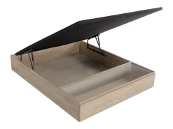 Sommier com espaço de arrumação e gaveta 140x190 cm natural claro - HESTIA de YSMÉE