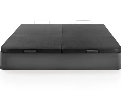 Sommier com espaço de arrumação HESTIA YSMÉE - Preto mate - 180 x 200 cm
