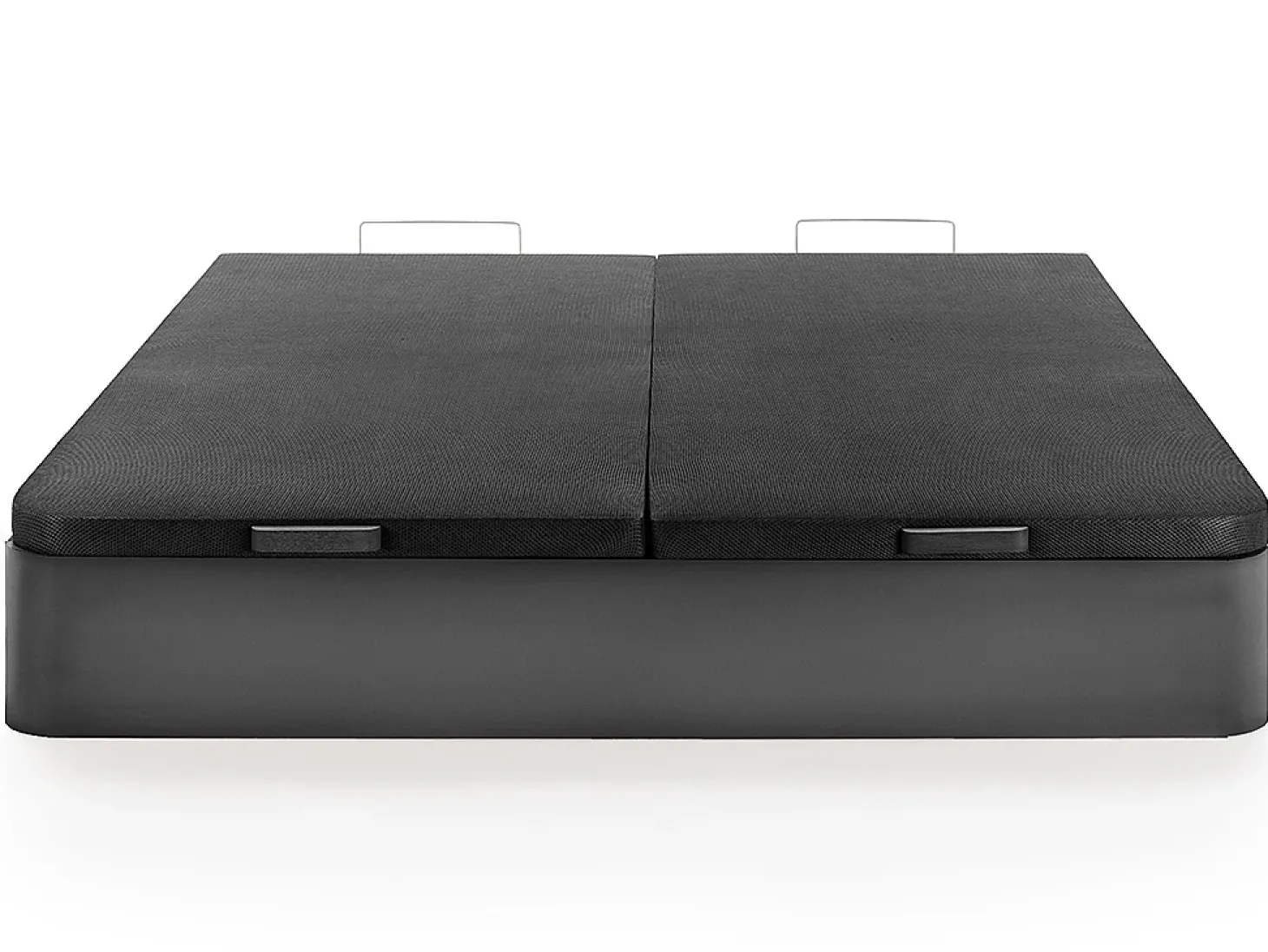 Sommier com espaço de arrumação HESTIA YSMÉE - Preto mate - 180 x 200 cm