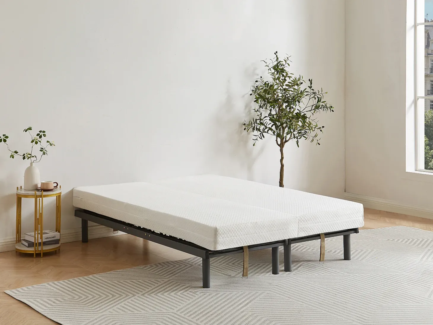 Sommier de relaxamento 3 planos firmeza regulável - 70 x 190 cm