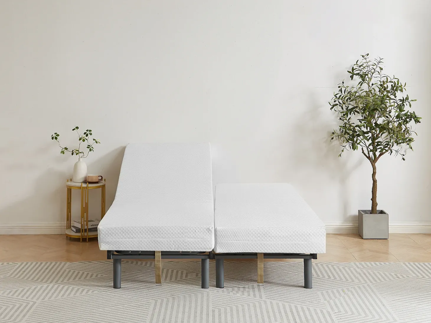 Sommier de relaxamento 3 planos firmeza regulável - 70 x 190 cm