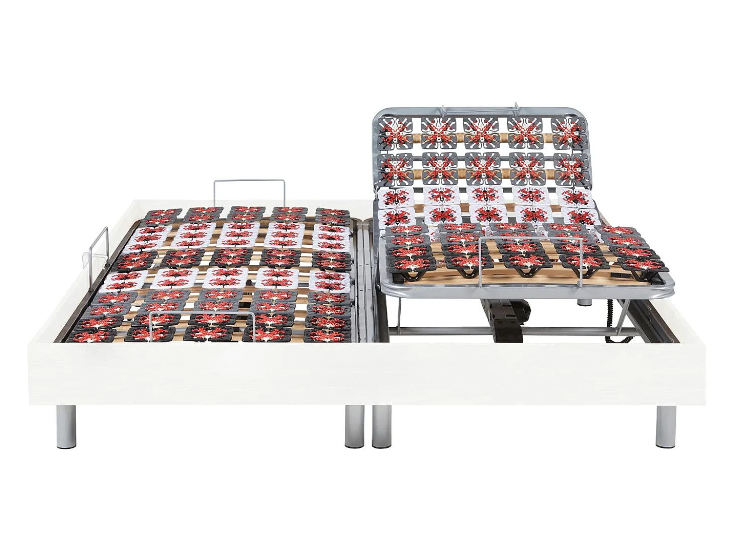 Sommier de relaxamento 2x65 placas branco - 2x80x200 cm