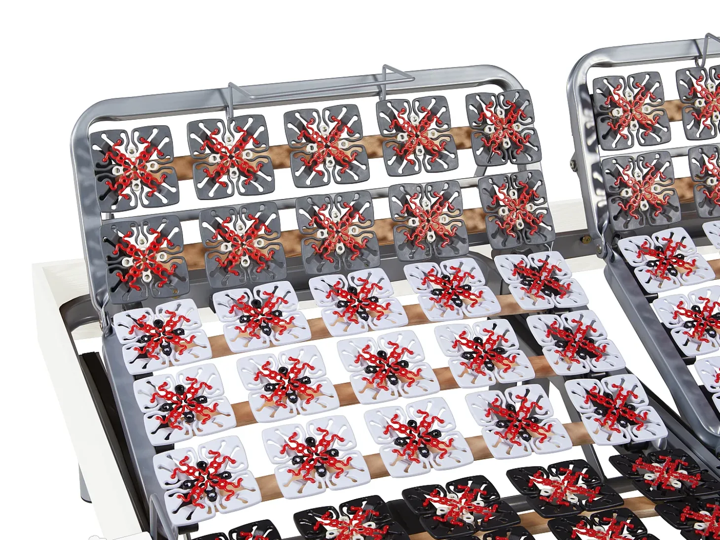 Sommier de relaxamento 2x65 estacas pretas - 2x80x200 cm