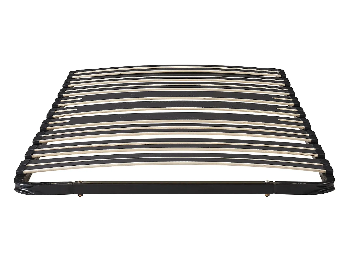 Sommier de ripas de 90x190 cm, 15 ripas 3 zonas, sem pés, preto - CERRISI