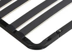 Sommier de ripas de 90x190 cm, 15 ripas 3 zonas, sem pés, preto - CERRISI
