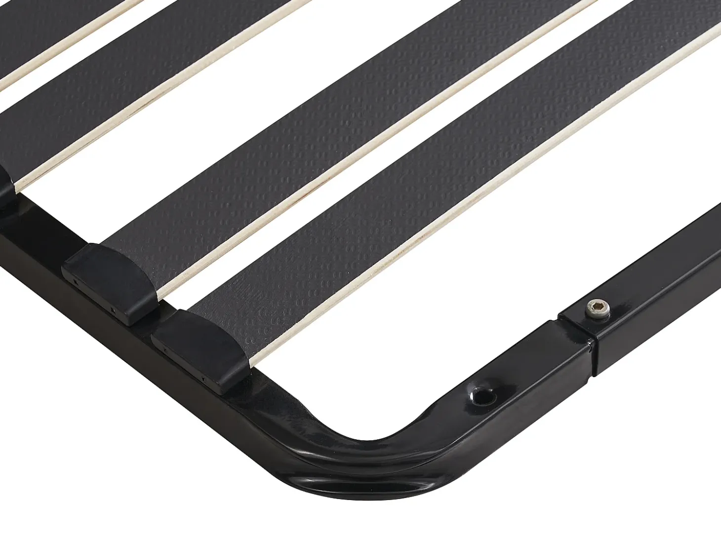 Sommier de ripas de 90x190 cm, 15 ripas 3 zonas, sem pés, preto - CERRISI