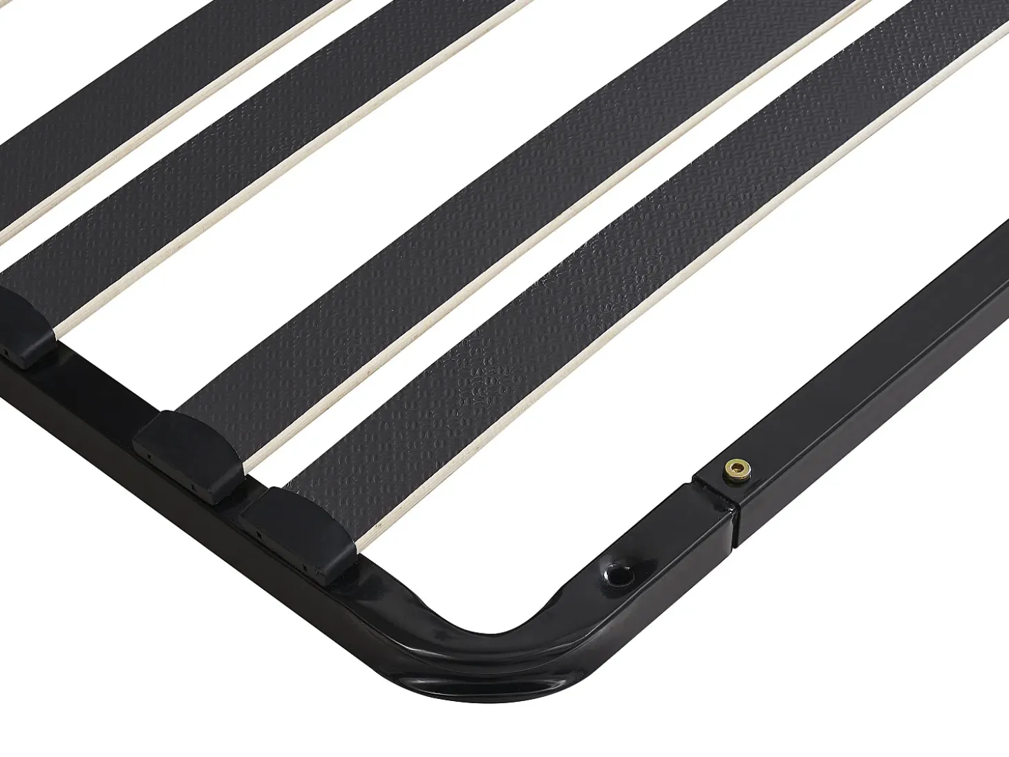 Sommier de ripas de 140x190 cm 30 ripas, 3 zonas, sem pés, preto - CERRISI