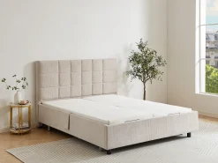 Sommier decorativo elétrico articulado 2x48 terminais, 2x70x190 cm bege - PITUS da DREAMEA