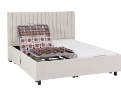 Sommier decorativo elétrico articulado 2x65 terminais, 2x80x200 cm bege - NALU da DREAMEA