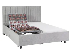 Sommier decorativo elétrico articulado 2x48 terminais, 2x70x190 cm cinza - NALU da DREAMEA