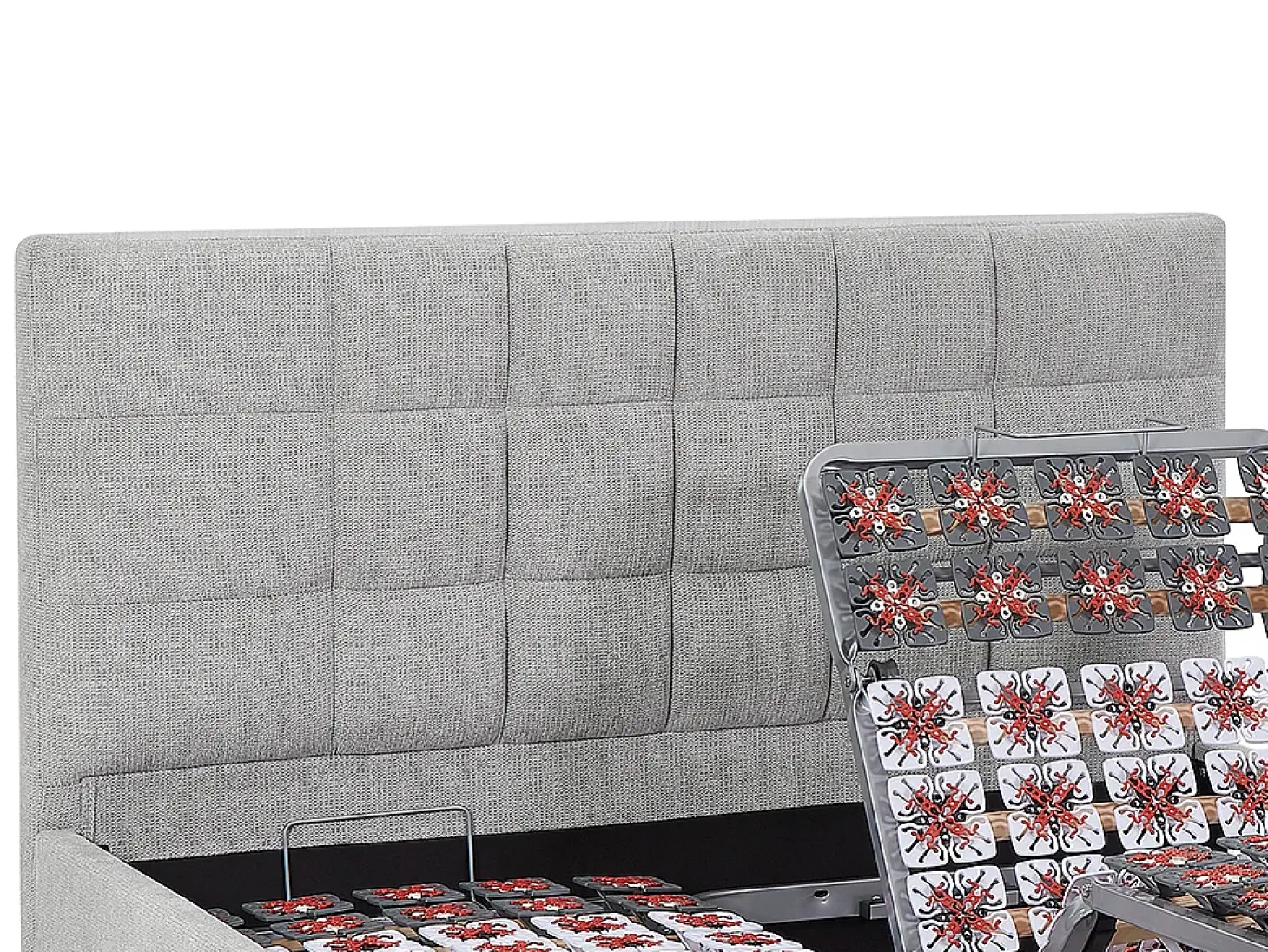 Sommier decorativo elétrico articulado 2x48 terminais, 2x70x190 cm cinza PITUS da DREAMEA