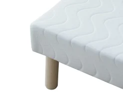 Sommier decorativo estofado 90x190 cm 9 ripas passivas branco - ASTHENIS de YSMÉE