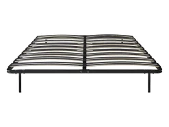 Sommier estrado ripas de 160x200 cm, 15 ripas 3 zonas com pés preto - CERRISI
