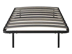Sommier estrado ripas de 90x190 cm, 15 ripas 3 zonas com pés preto - CERRISI